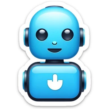 Logo icon for an AI chatbot application sticker