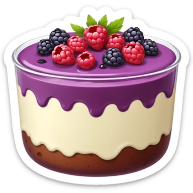 berry pudding sticker