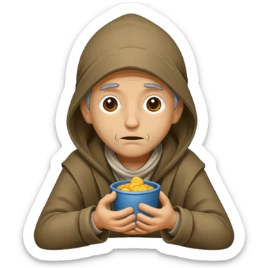 beggar who is also a homeless person sticker