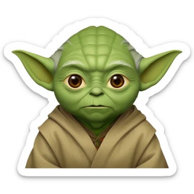 master yoda minimalist sticker