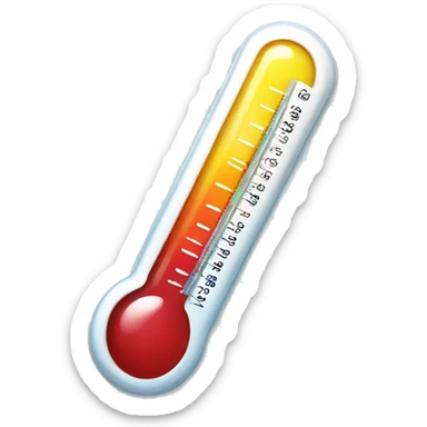 Smiling thermometer sticker