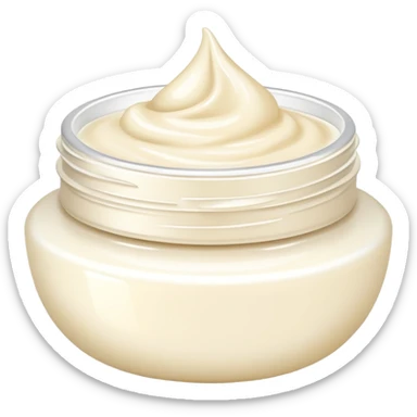 luxury white moisturizer sticker