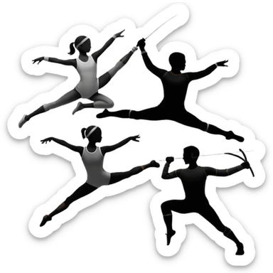 Quiero un emoji de gimnasia y esgrima de mendoza sticker