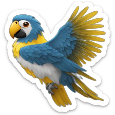 Loro con movimiento  sticker