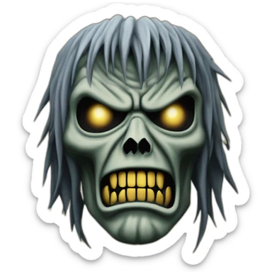 Iron Maiden Eddie number of the beast sticker