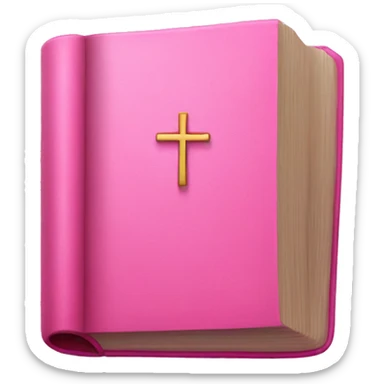 pink bible sticker