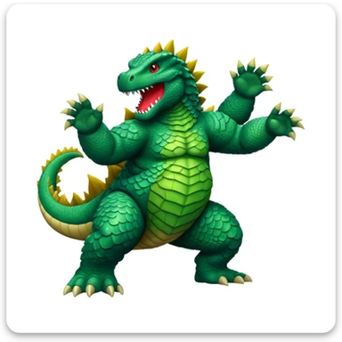 dancing godzilla sticker