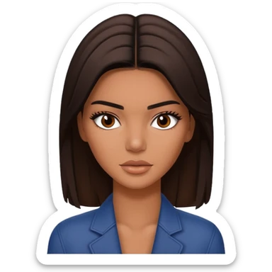 Kendall llener con piel morena sticker