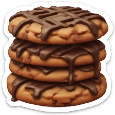german chocolate cookie sticker