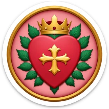 brasão sangrando medieval rosa de sangue vermelha sticker