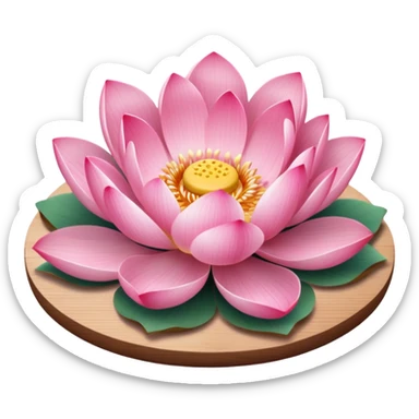 lotus flower placed on a nail board sticker