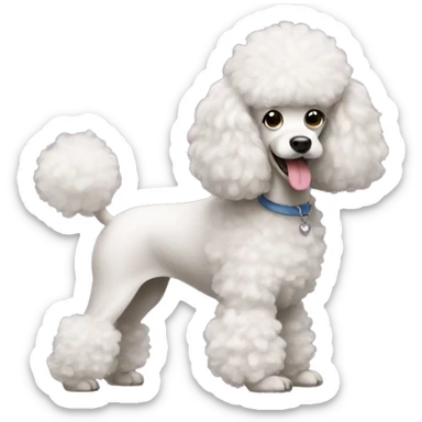 Poodle sticker