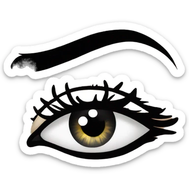 Phoenix eye black and white sticker