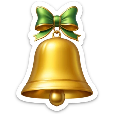 christmas emoji photobooth bell sticker