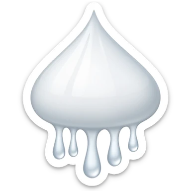 white glue drops falling sticker