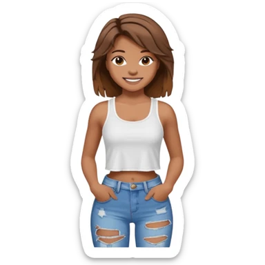 Embreigh Courtney looking ugly but also slaying it sticker