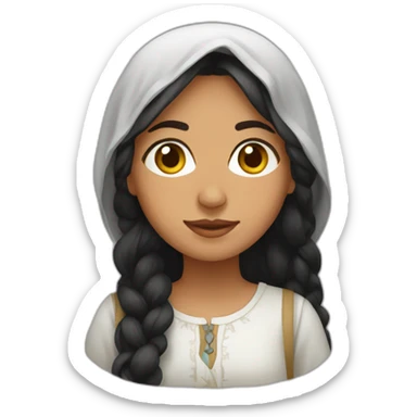 Tunisian girl sticker
