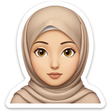 une petite fille voilée  sticker