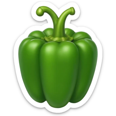 green Bell Pepper
 sticker