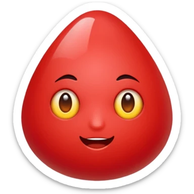 Emoji una piedra rubi  sticker