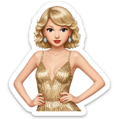 Taylor Swift life of showgirl sticker