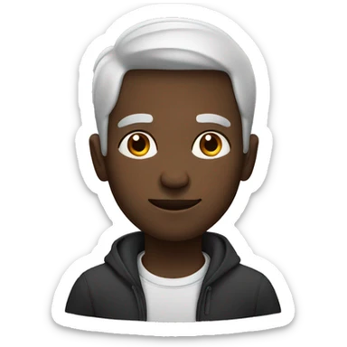 older brother black  sticker