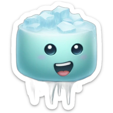 Ice puce sticker