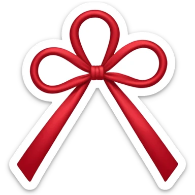 Me gustaría un moño bordó casi rojo sticker