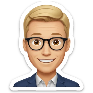 A super-realistic, cinematic, and indistinguishable from the real President of Finland, Alexander Stubb. sticker