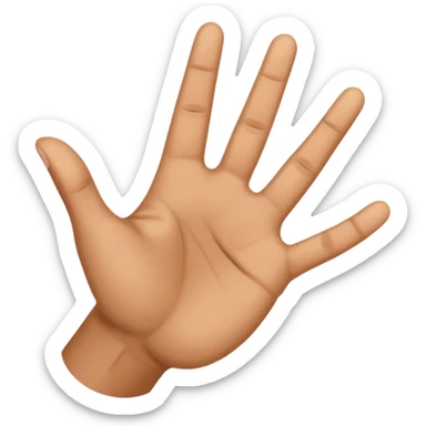 YVL hand sign sticker