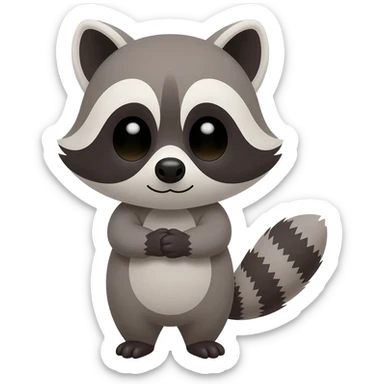 Cute Racoon wanrs a hug sticker