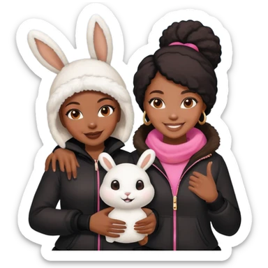 Black people gang banging snkw bunny girl sticker