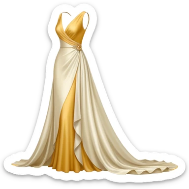 beautiful elegant flowing dress sticker