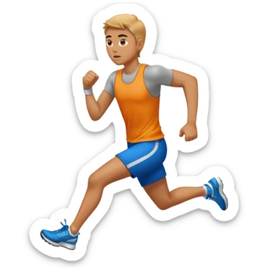 A person running for 30 minutes sticker