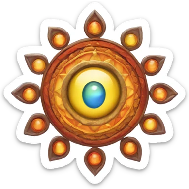 Chakra points sticker