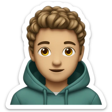 Boy in toda hoodie sticker