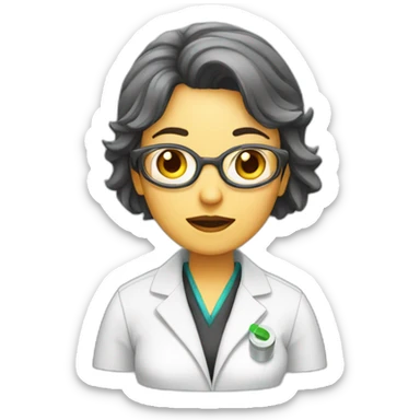 Female scientist says stop pills sticker