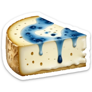 moldy brie cheese slice sticker