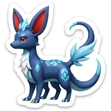 Salamence-Amaura-Umbreon-Silvally-fusion (full body) sticker