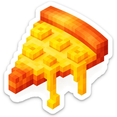 pizza with pineapple and extra cheese sticker