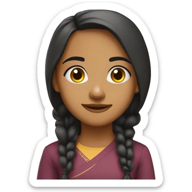 Girl indian mix malay sticker