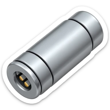 small metallic connector pin. sticker