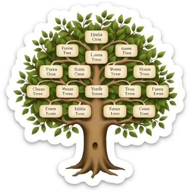 family tree sticker