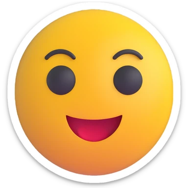3D smiley emoji, round shape, disappointed face, with the text "gáz" sticker