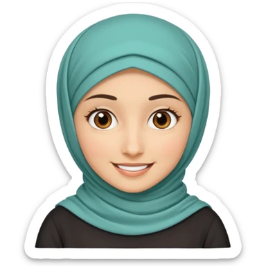 a hijabi programmer sticker
