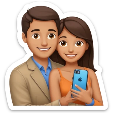 couple photo romantic inside phone wallpaper  sticker