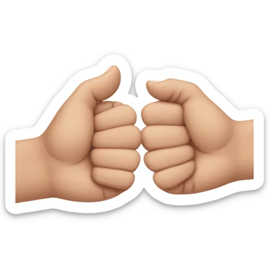 pinky promise hands sticker