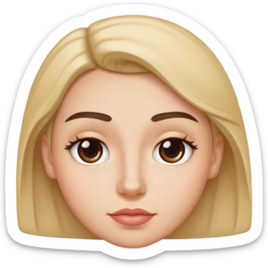 with a little dot on the top of the left lip part a fuller eyebrows sticker