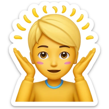Shut up emoji Emoji hand on head shaking  sticker