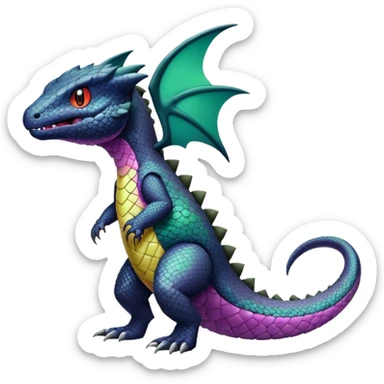 Salandit-Noibat-Larvitar-Hybrid (Full body) sticker